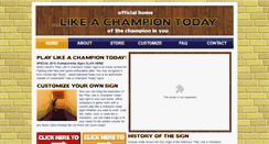 Desktop Screenshot of likeachampiontoday.com